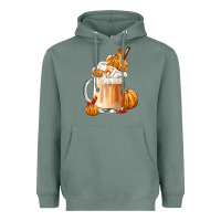Sage Fall Coffee Heavyweight Hoodie - FaDigitalArtStudio