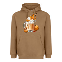 Toasted Coconut Fall Coffee Heavyweight Hoodie - FaDigitalArtStudio