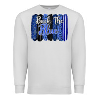 Dove Grey Back the blue brushstrokes Premium Sweatshirt - FaDigitalArtStudio