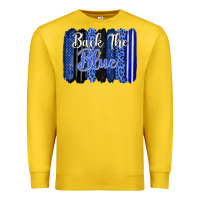 Lemon Back the blue brushstrokes Premium Sweatshirt - FaDigitalArtStudio