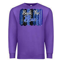 Purple Back the blue brushstrokes Premium Sweatshirt - FaDigitalArtStudio