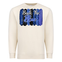 Sandshell Back the blue brushstrokes Premium Sweatshirt - FaDigitalArtStudio
