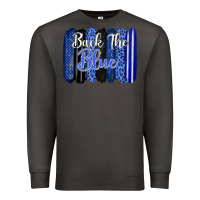 Smoke Back the blue brushstrokes Premium Sweatshirt - FaDigitalArtStudio