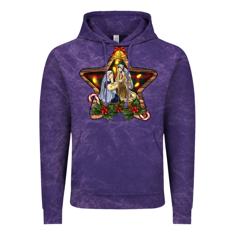 Christmas Baby Jesus Oh Holly Night Vintage Hoodie by RanaPortraitStore | Teevron