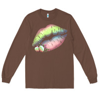 Chestnut Pastel Color Easter Lips Long Sleeve Tee - Bettercallsaul