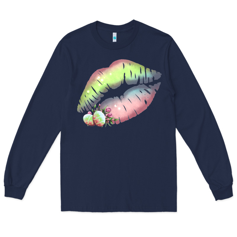 Pastel Color Easter Lips Long Sleeve Tee by Bettercallsaul | Teevron