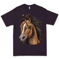 Plum quarter horse portrait Premium Tee - LillyAllenDesigns