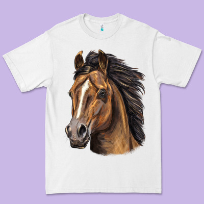 Quarter Horse Portrait Premium Tee Designed By Lillyallendesigns