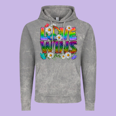 Pride Lgbtq+ Love Wins Vintage Hoodie Designed By Bundleandbundleshop