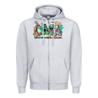 Heather Grey certified medical assistant Zipper Hoodie - CowGirlArtShop