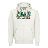 Oatmeal Heather certified medical assistant Zipper Hoodie - CowGirlArtShop