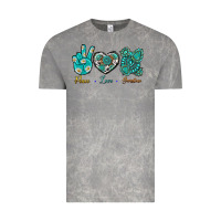 Cloud Rock Peace Love Gemstone Vintage Tee - BundleAndBundleShop