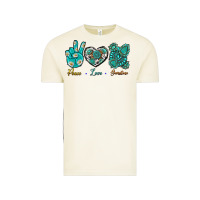 Vintage Arctic Peace Love Gemstone Vintage Tee - BundleAndBundleShop