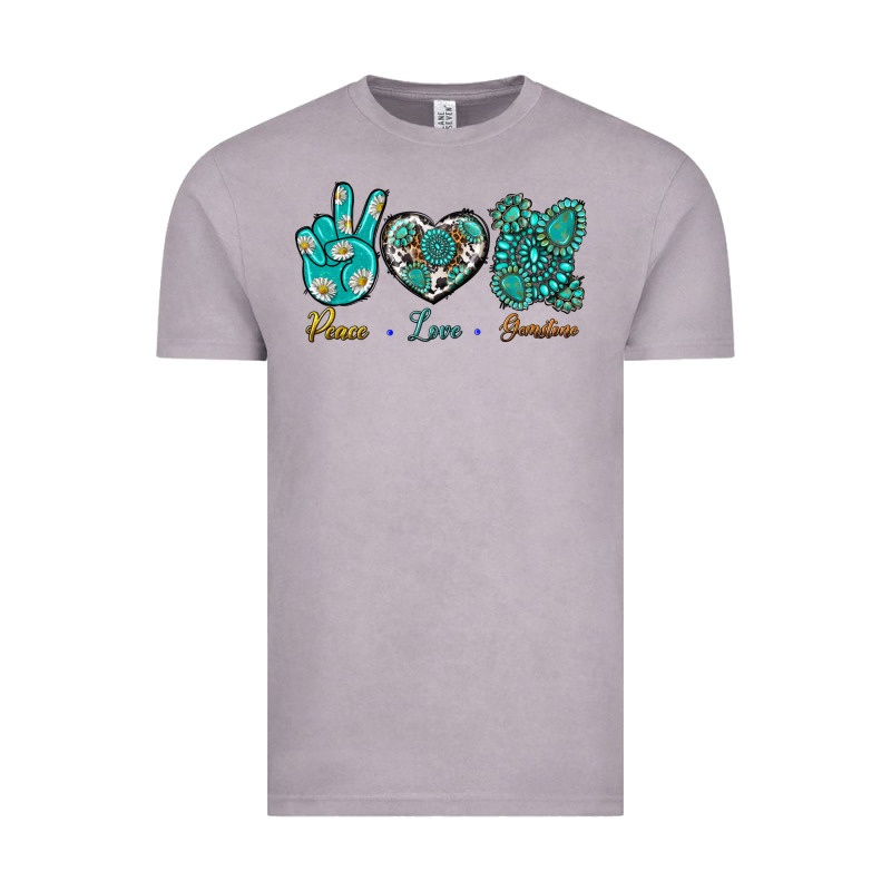 Peace Love Gemstone Vintage Tee by BundleAndBundleShop | Teevron
