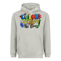 Moon Dust Color outside the lines Heavyweight Hoodie - FaDigitalArtStudio