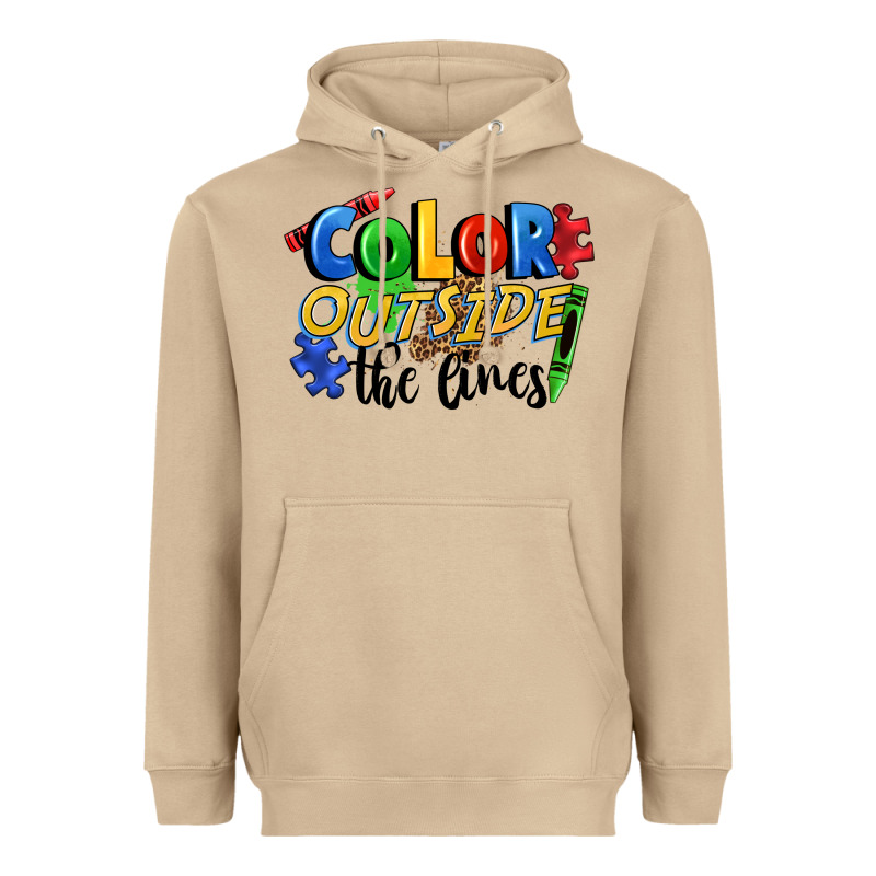 Color Outside The Lines Heavyweight Hoodie by FaDigitalArtStudio | Teevron