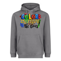 Storm Color outside the lines Heavyweight Hoodie - FaDigitalArtStudio