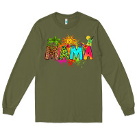 Army Green summer mama Long Sleeve Tee - RanaPortraitStore