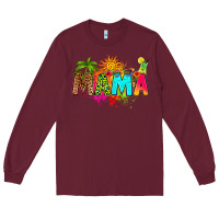 Burgundy summer mama Long Sleeve Tee - RanaPortraitStore