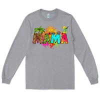 Heather Grey summer mama Long Sleeve Tee - RanaPortraitStore