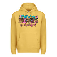 Antique Gold half of my haert is deployed olivia Premium Hoodie - OliviaCreatesArt