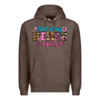 Coffee half of my haert is deployed olivia Premium Hoodie - OliviaCreatesArt