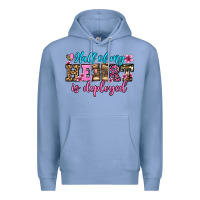 Colony Blue half of my haert is deployed olivia Premium Hoodie - OliviaCreatesArt