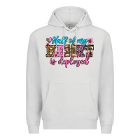 Dove Grey half of my haert is deployed olivia Premium Hoodie - OliviaCreatesArt