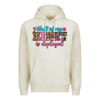 Oatmeal Heather half of my haert is deployed olivia Premium Hoodie - OliviaCreatesArt