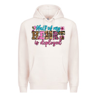 Pale Pink half of my haert is deployed olivia Premium Hoodie - OliviaCreatesArt