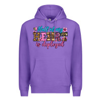 Purple half of my haert is deployed olivia Premium Hoodie - OliviaCreatesArt