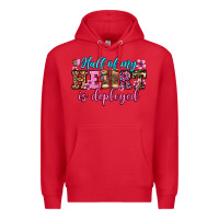 Red half of my haert is deployed olivia Premium Hoodie - OliviaCreatesArt