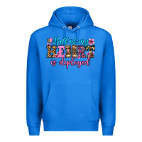 True Royal half of my haert is deployed olivia Premium Hoodie - OliviaCreatesArt