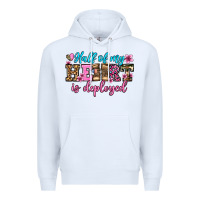 White half of my haert is deployed olivia Premium Hoodie - OliviaCreatesArt