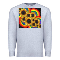 Heather Grey Pride sunflower tumbler Premium Sweatshirt - FaDigitalArtStudio