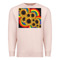 Pale Pink Pride sunflower tumbler Premium Sweatshirt - FaDigitalArtStudio