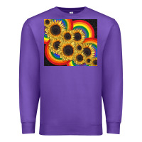 Purple Pride sunflower tumbler Premium Sweatshirt - FaDigitalArtStudio
