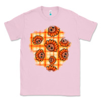 Bubblegum Pink Thanksgiving Turkey With Tartan Patch Classic Tee - BundleAndBundleShop