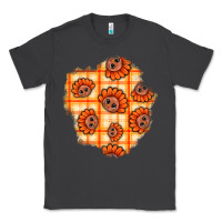 Smoke Thanksgiving Turkey With Tartan Patch Classic Tee - BundleAndBundleShop