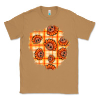 Toasted Coconut Thanksgiving Turkey With Tartan Patch Classic Tee - BundleAndBundleShop