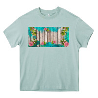 Arona western floral  license plate template Heavy Core Tee - BarkalooDesign