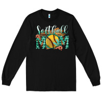 Black Softball Mom Long Sleeve Tee - Bettercallsaul