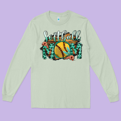 Softball Mom Long Sleeve Tee Designed By Bettercallsaul