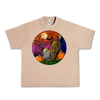 Burro halloween round Urban Heavy Tee - BundleAndBundleShop