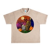 French Oak halloween round Urban Heavy Tee - BundleAndBundleShop