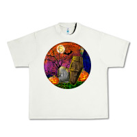 Pistachio halloween round Urban Heavy Tee - BundleAndBundleShop