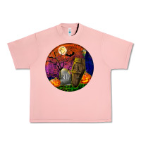 Salmon halloween round Urban Heavy Tee - BundleAndBundleShop