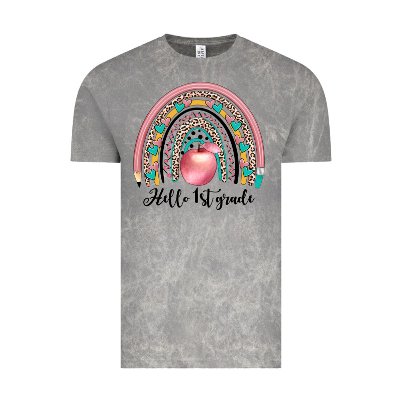 Hello 1 St Grade Vintage Tee by JahusDesignShop | Teevron