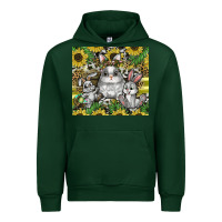 Forest Green easter Urban Hoodie - CowhideDigitalArt