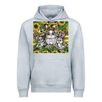 Heather Grey easter Urban Hoodie - CowhideDigitalArt
